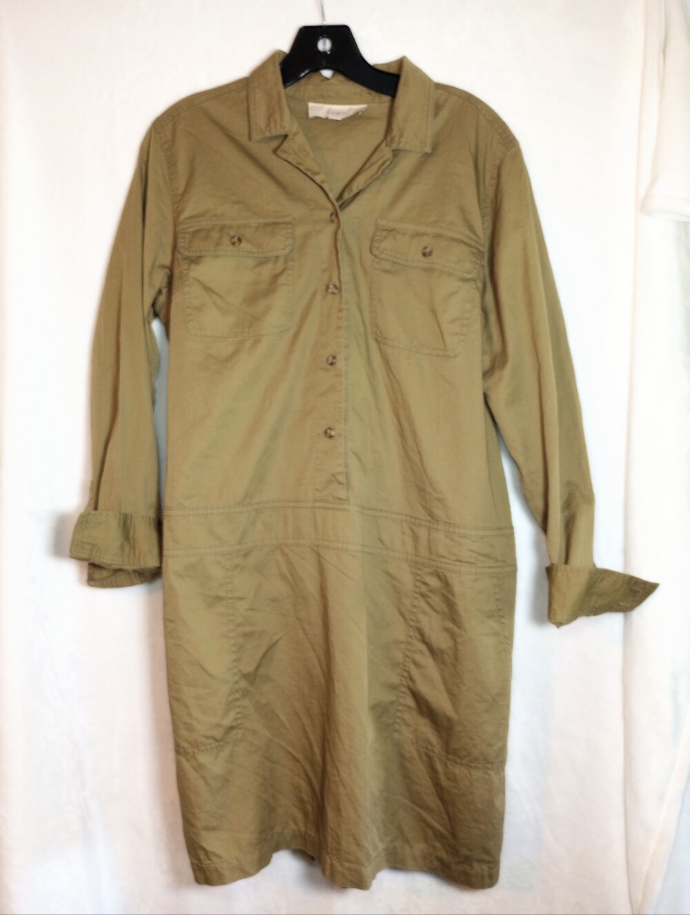 LOFT Utility Shirt Dress Military Hunter Western Coastal Cowgirl Festival Safari